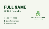 Green Outline Fruit  Business Card Image Preview