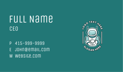 Spacesuit Coffee Shop  Business Card