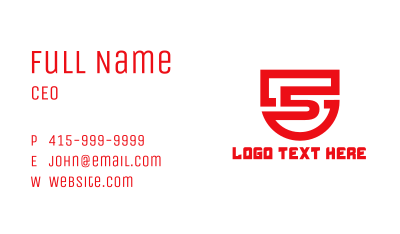 Security Number 5 Business Card