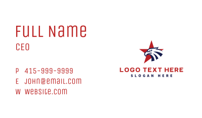 Eagle Star Patriot Business Card Image Preview