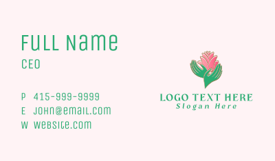 Lotus Hands Wellness Business Card Image Preview