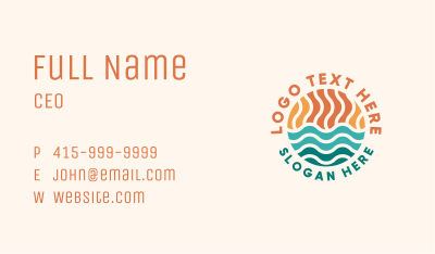 Ocean Water Resort Business Card