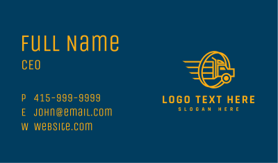 Professional Trucking Logistics Business Card Image Preview