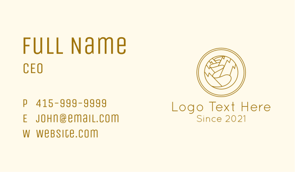 Golden Mountain Trail Business Card Design Image Preview