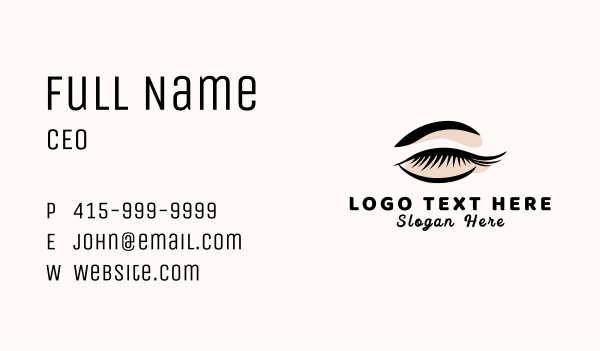 Beauty Eyelash Extension Business Card Design Image Preview