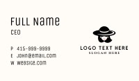 Black Hat Woman Business Card Image Preview