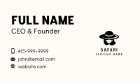 Black Hat Woman Business Card Image Preview