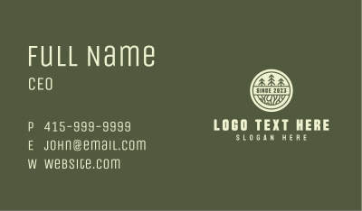 Carpenter Woodworking Sawmill Business Card Image Preview
