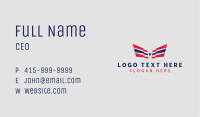 Patriotic Star Wings Business Card Image Preview