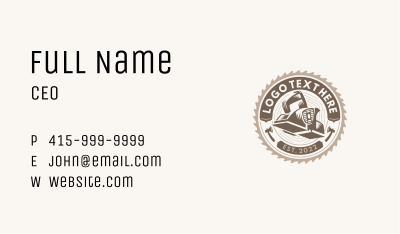 Electric Planer Woodwork Business Card Image Preview
