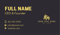 Farm Tractor Vehicle Business Card Design