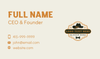 Gentleman Hat Fashion Business Card Design