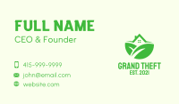 Green Leaf House  Business Card Design