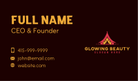 Campsite Flame Adventure Business Card Image Preview