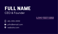 Neon Cyber Wordmark  Business Card Image Preview