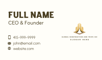 Gold Luxury Tower Business Card Image Preview