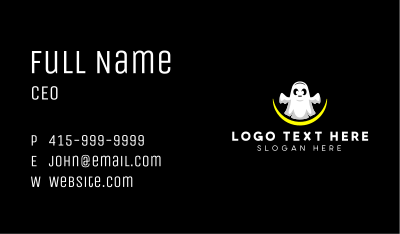 Spooky Ghost Cute Business Card Image Preview