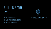 Blue Thumbmark Balloon  Business Card Image Preview