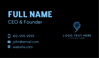 Blue Thumbmark Balloon  Business Card Image Preview