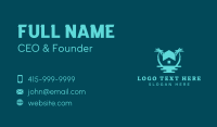 Ocean Palm Tree Home Business Card Image Preview