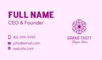 Purple Hexagon Mandala Business Card Image Preview