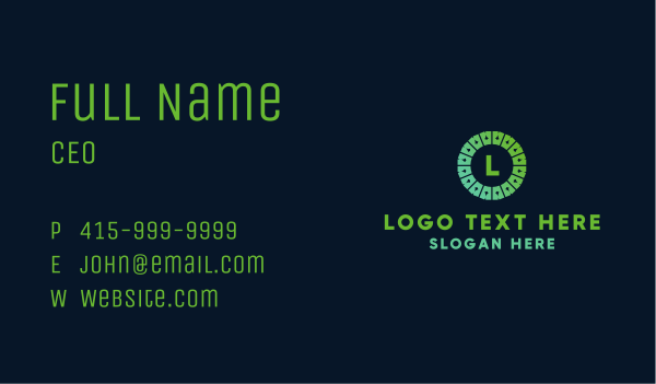 Green Paper Craft Letter Business Card Design Image Preview