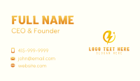 Thunder Bolt Letter S Business Card Preview