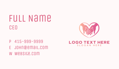 Love Hand Charity Business Card Image Preview