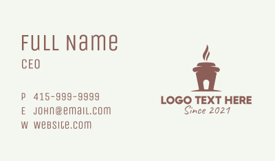 Hot Coffee House  Business Card Image Preview