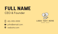 Happy Egg Mascot  Business Card Design