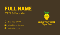 Lemon Pulp Bulb Business Card Design