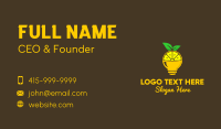 Lemon Pulp Bulb Business Card Image Preview