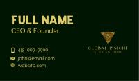 Corporate Gold Triangle Business Card Image Preview