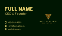Corporate Gold Triangle Business Card Design