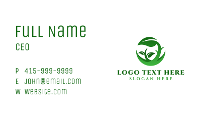 Natural Plant Leaves Business Card Image Preview