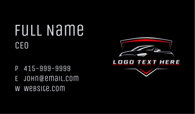 Car Detailing Dealership Business Card Image Preview