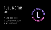 Futuristic Studio Lettermark Business Card Image Preview