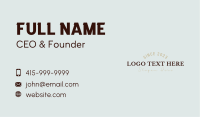 Classic Generic Wordmark Business Card Image Preview