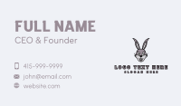 Cartoon Rabbit Mascot Business Card Image Preview