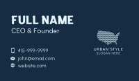 USA Map Network Business Card Image Preview