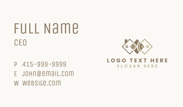 Tile House Renovation Business Card Design Image Preview