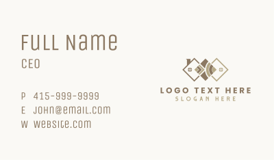 Tile House Renovation Business Card Image Preview