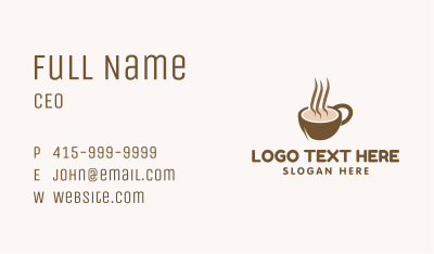 Aroma Coffee Cup Business Card Image Preview