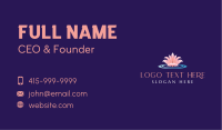 Lotus Flower Wellness Business Card Image Preview