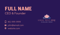 Lotus Flower Wellness Business Card Preview