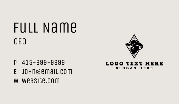 Cowboy Hat Saloon Business Card Design Image Preview