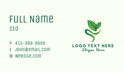 Horticulture Plant Sprout Business Card Image Preview