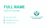 Hand Water Droplet Business Card Design