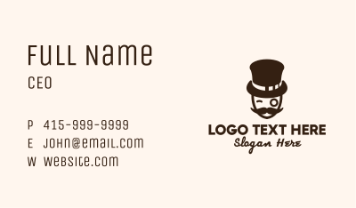 Classy Vintage Gentleman  Business Card Image Preview