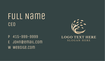 Eco Friendly Tree Environment Business Card Image Preview